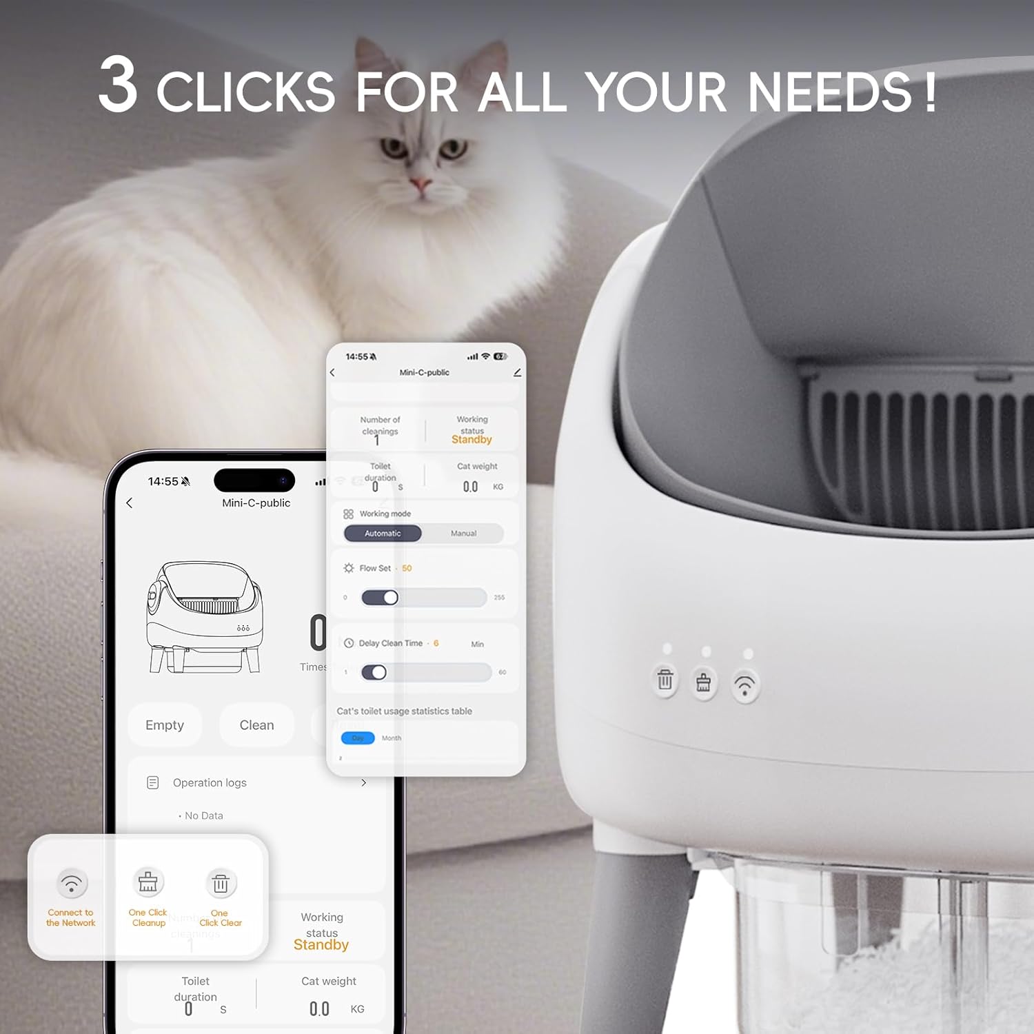 TempOra™ Smart Cat Litter Box